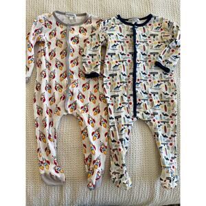 Magnolia Baby Sleeper bundle size 6 months & 9 months / pima cotton baby pajamas